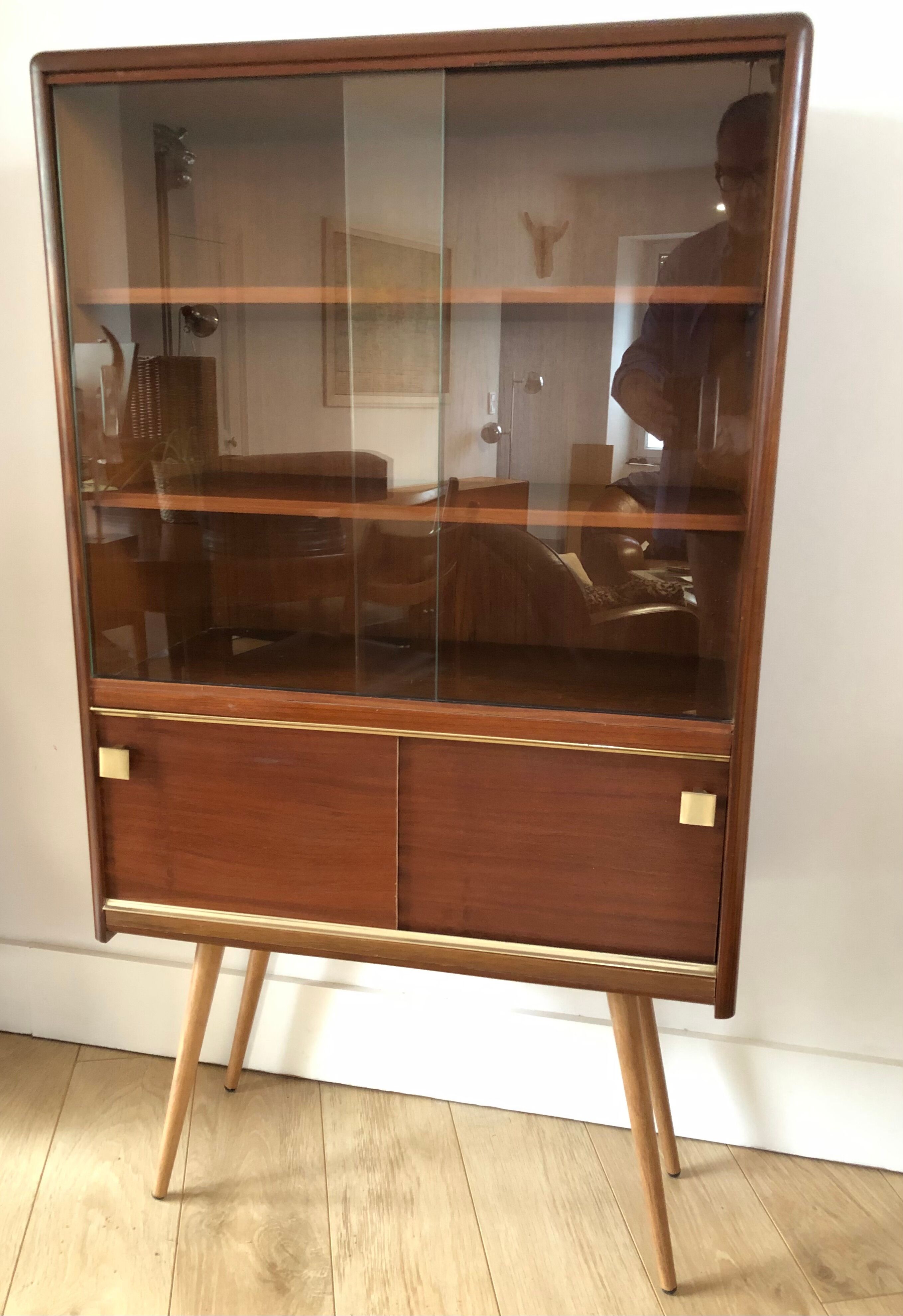 Scandinavian glass cabinet