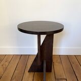 Side table totem in oak