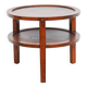 Art Deco style wooden coffee table, vintage wooden table, living room table