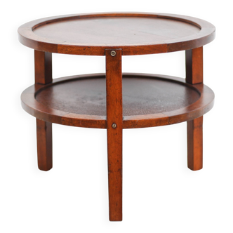Art Deco style wooden coffee table, vintage wooden table, living room table