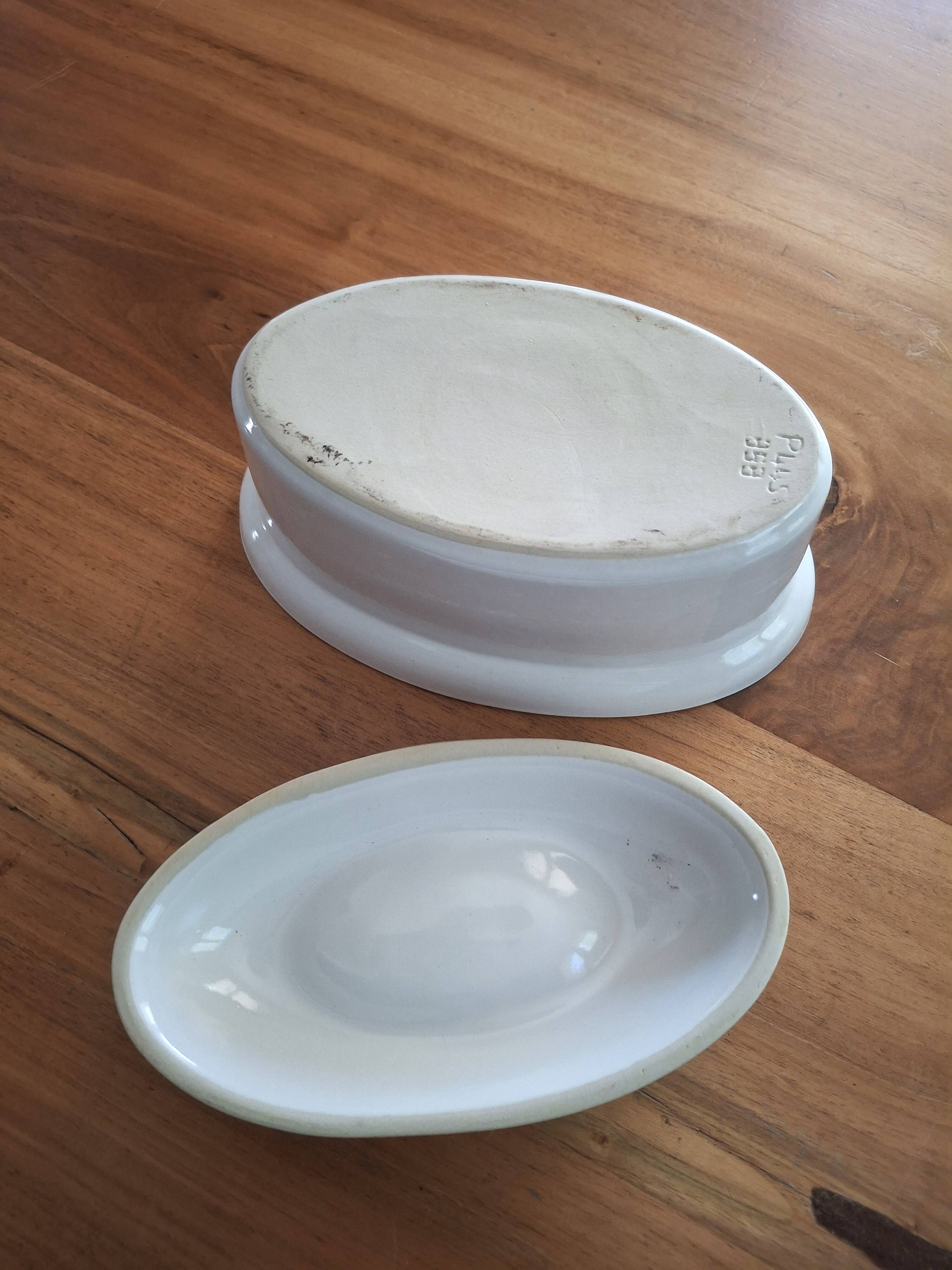 White earthenware terrine