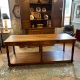 Oak draper table 2 drawers