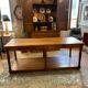 Oak draper table 2 drawers