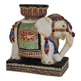 Enamelled ceramic plant holder
