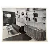 Original photo of furniture, interior by Finn Juhl / Denmark, 1956