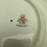 Plat à gâteaux en porcelaine de Luneville ( Keller & Guerin )