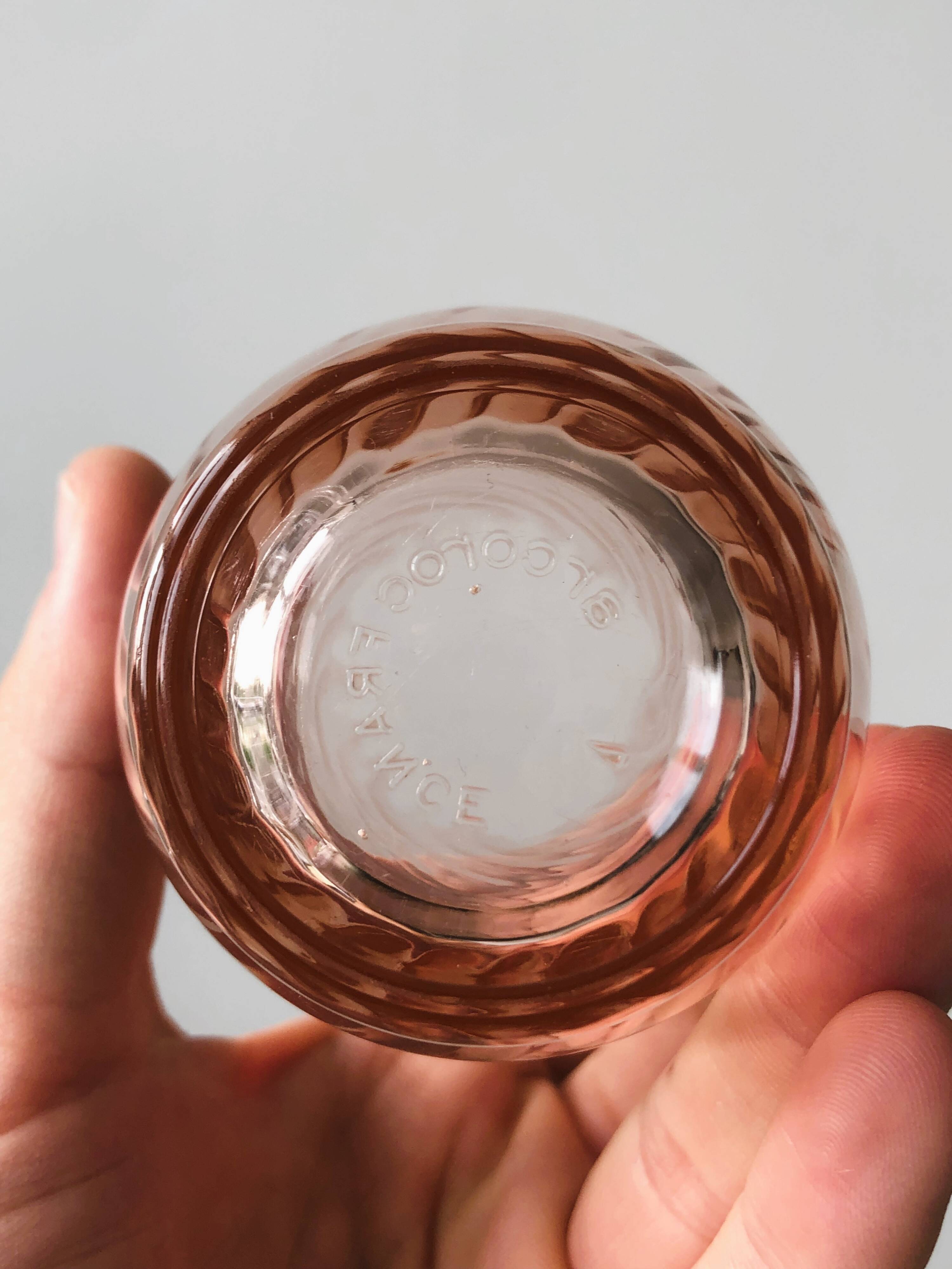 Set of 6 water glasses - lemonade rosaline luminarc arcoroc twisted