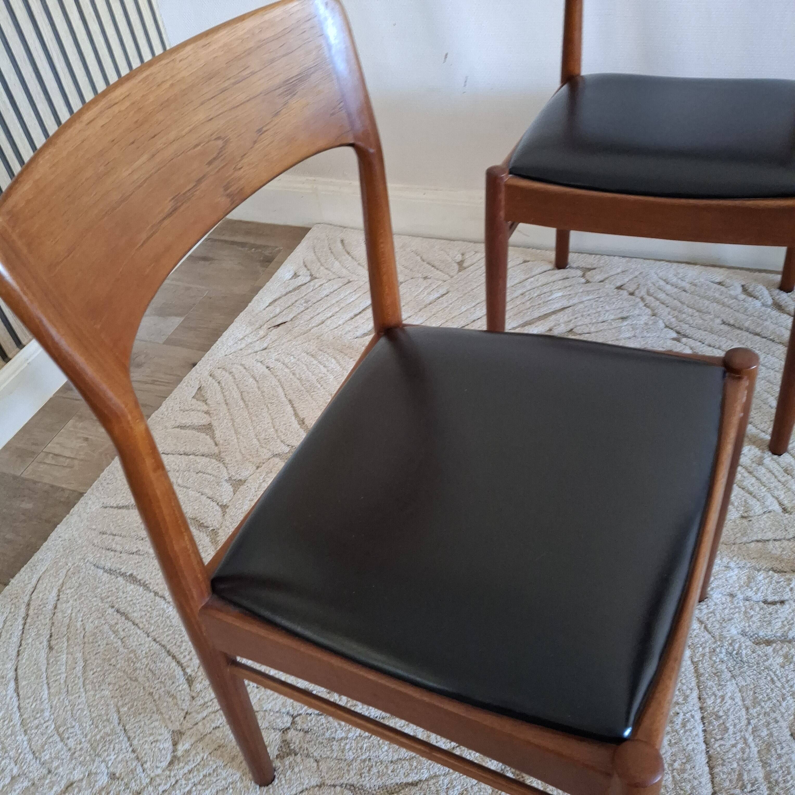 Danish dining chairs by Kai Kristiansen K.S.