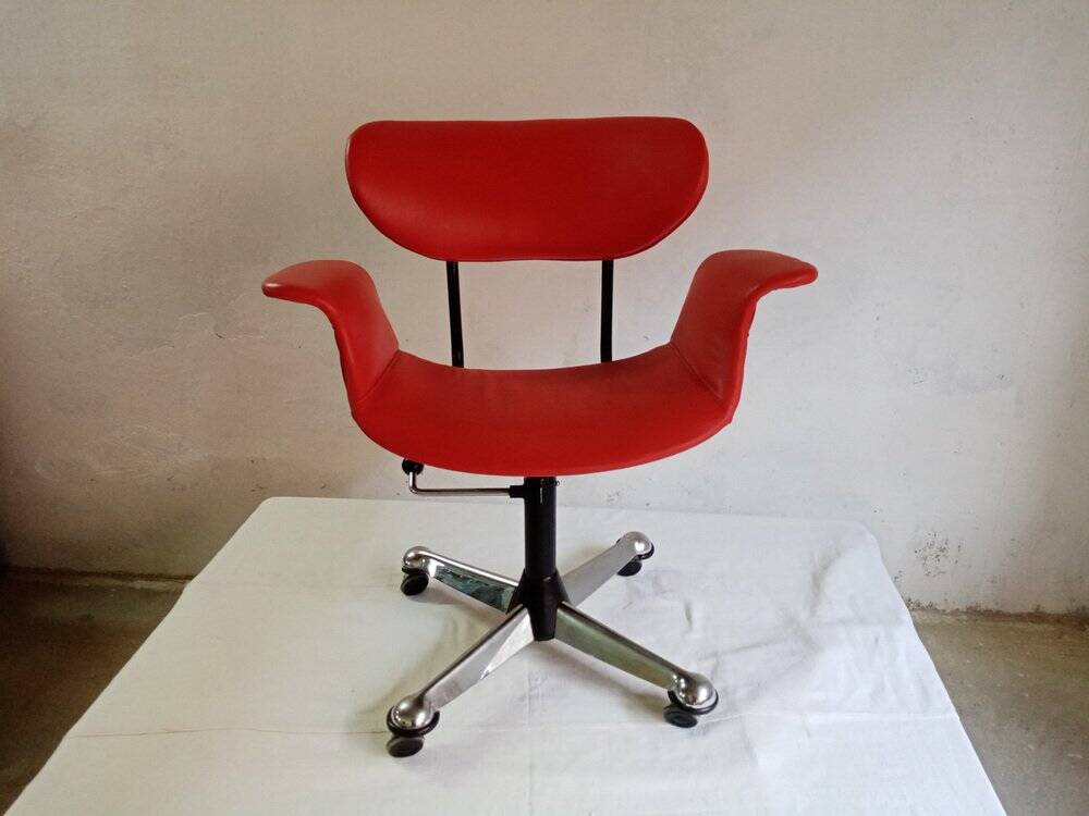 Chaise de bureau attribuée à Gastone Rinaldi pour Rima, années 1960.