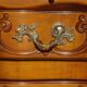 Secretary in solid cherry wood in Louis XV style.