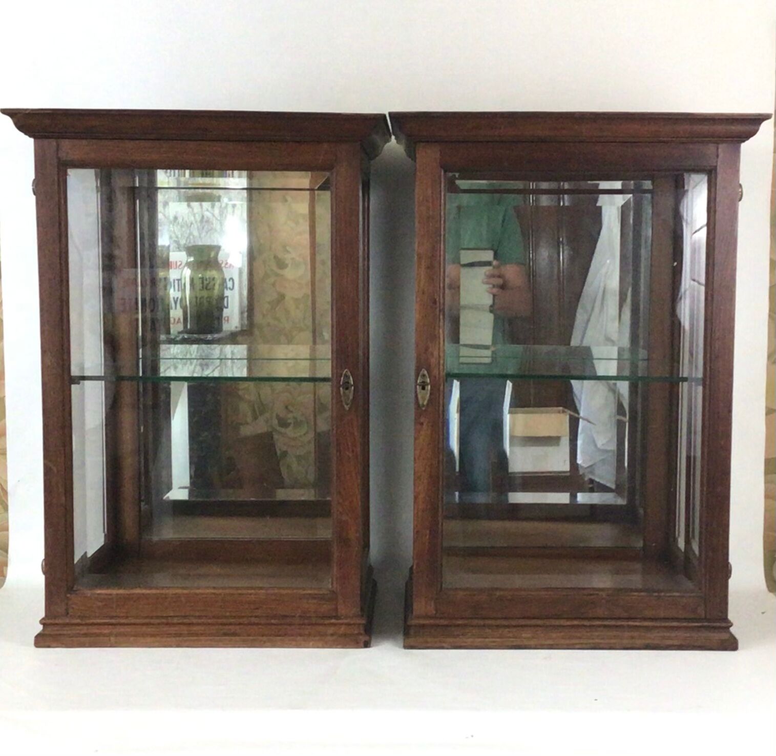 Vitrine à poser en chêne
