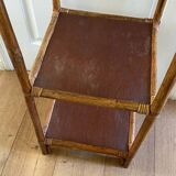 Vintage rattan sofa side table, bedside table, 1970s