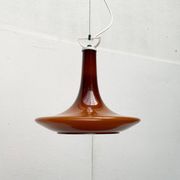 Mid-century glass tulip pendant by Peill & Putzler, 1960s.