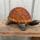 Lampe tortue bronze et pâte de verre