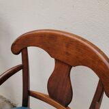 Pair of directorial style armchairs with sticks