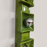Vintage design green wall lamp Pan Keramik 1970