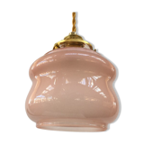 Pink glass walking lamp