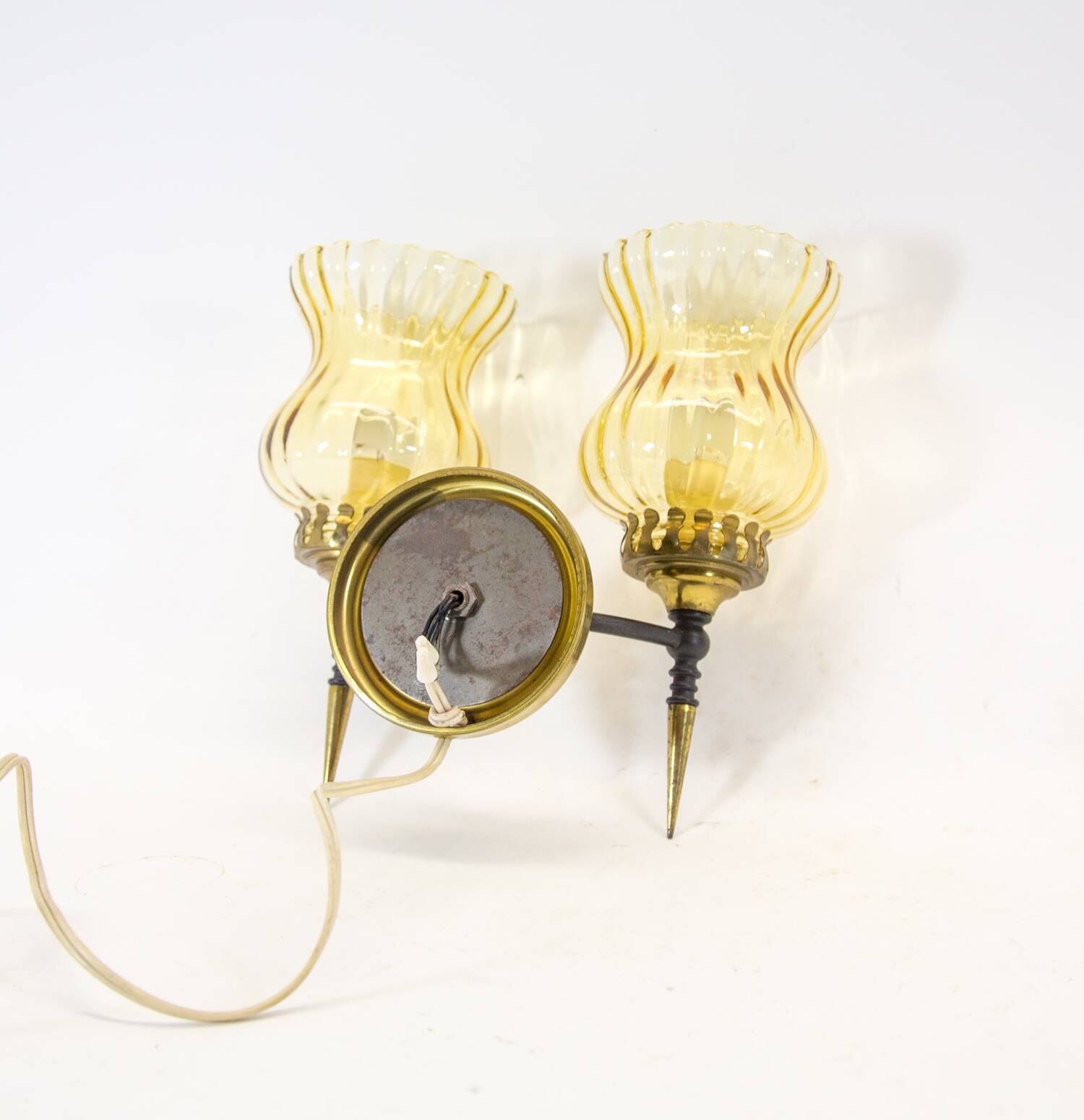 Double wall sconce | Midcentury Ialian design | Gio Ponti | vintage 50's