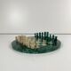 Decorative chess set in malachite, 1950–1970