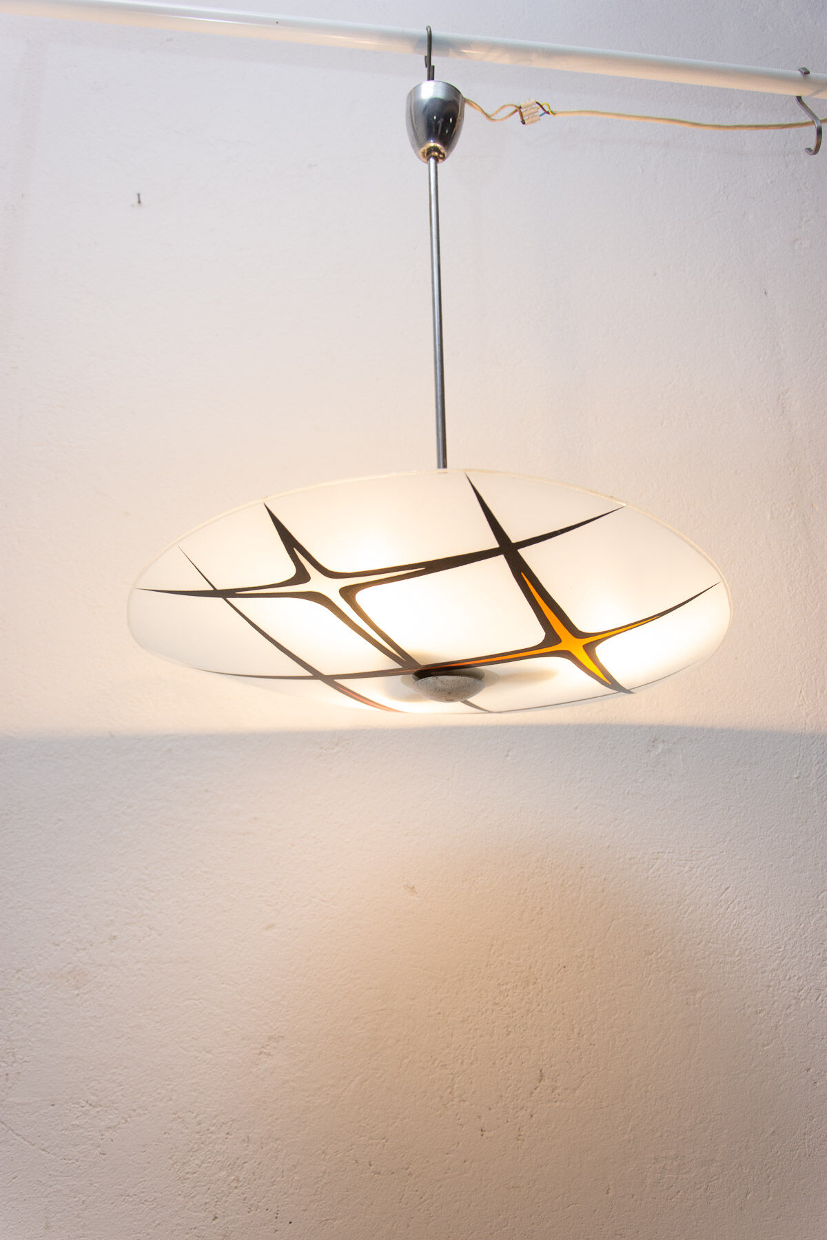 Mid century space age pendant, 1960´s, Czechoslovakia