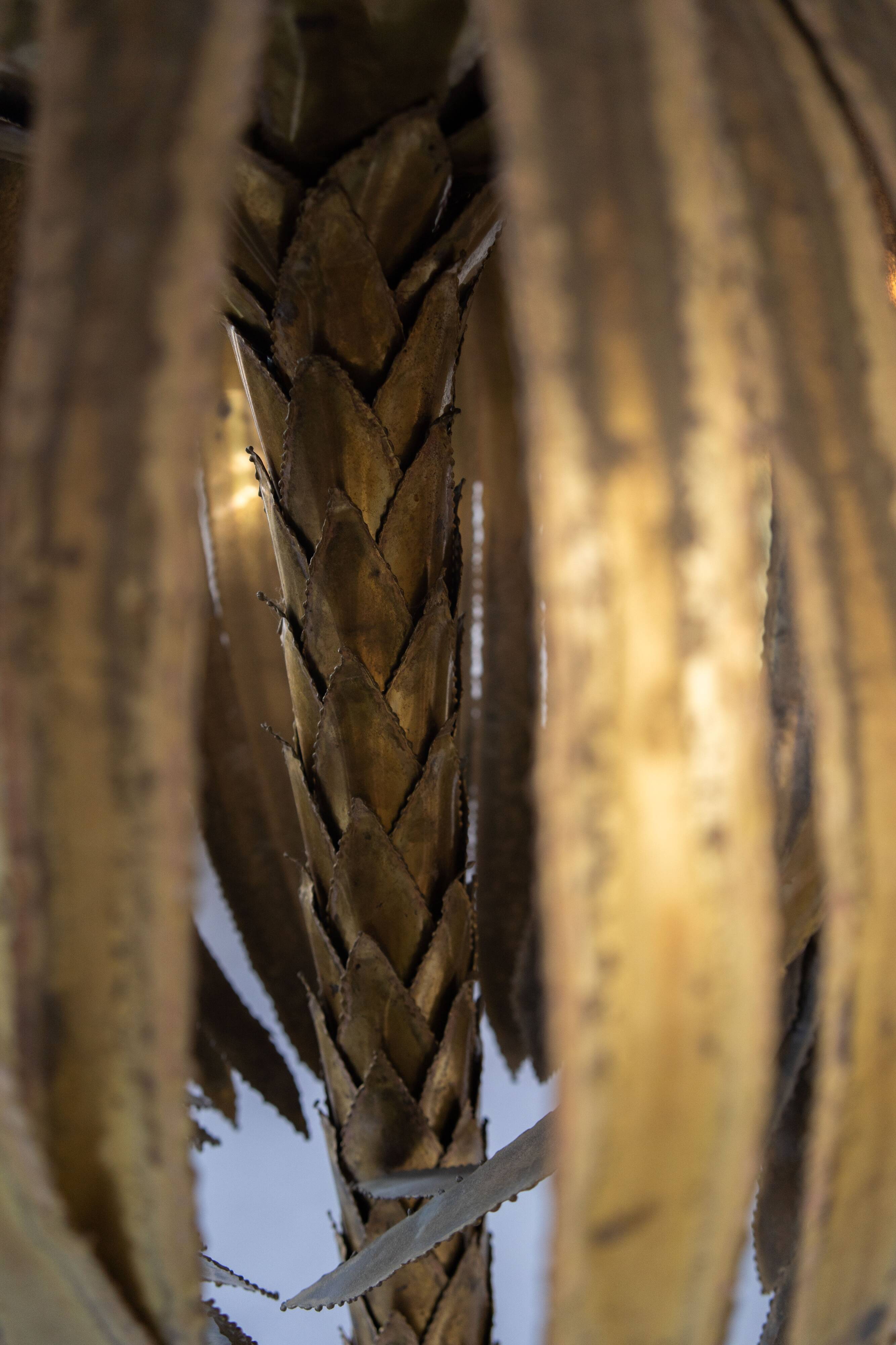 Tall Palm Tree Floor Lamp style Maison Jansen, 1960s