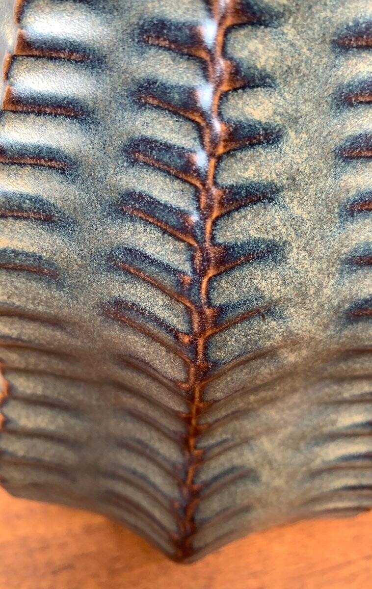 Vintage German brutalist ceramic gourd vase by Heinrich Fuchs for Luisenburg, 1970s.