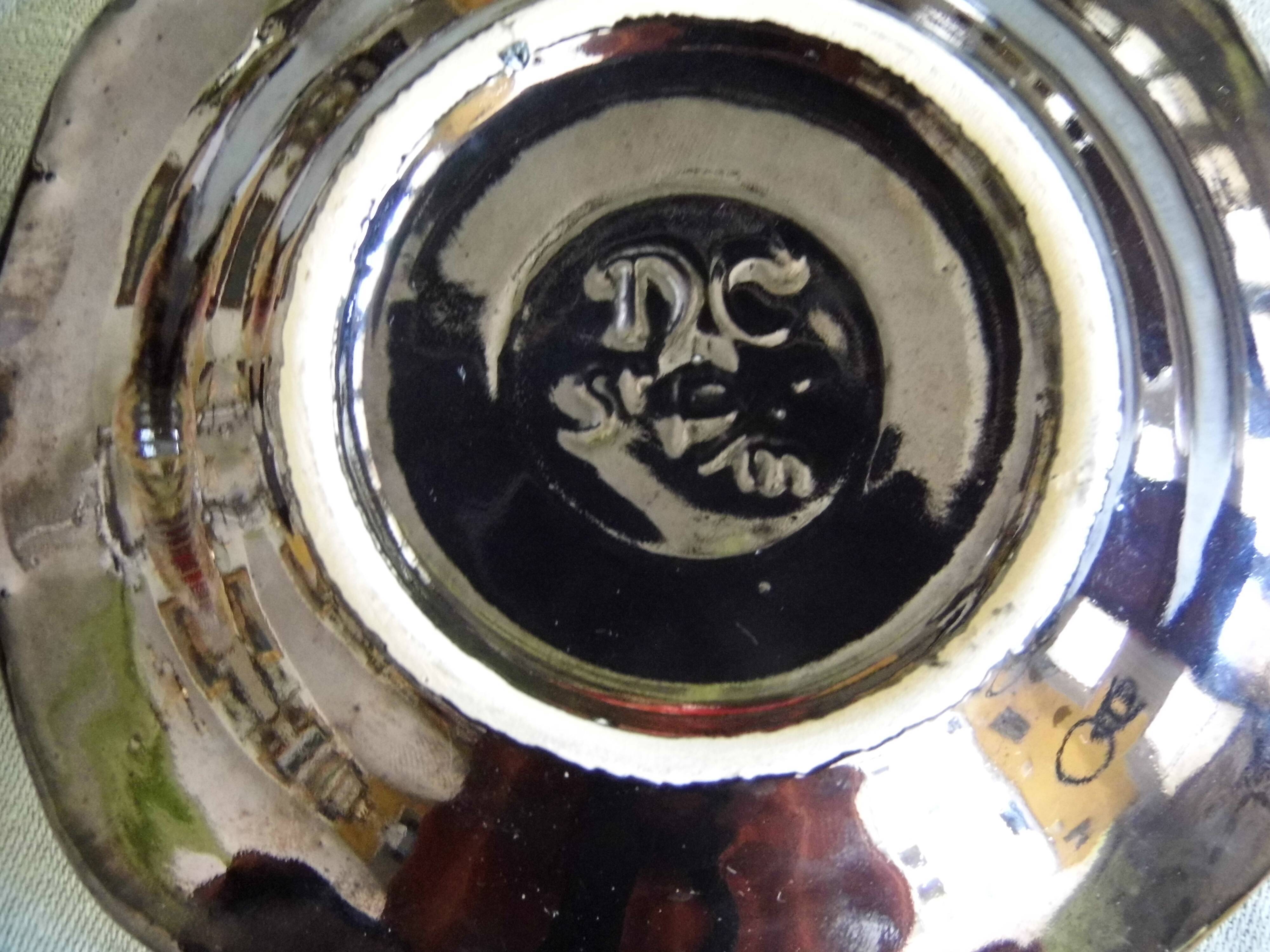 Coasters for bottles or glasses, vintage Vallauris ceramics