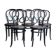 5 bistro chairs n°20 omega black empire late nineteenth / early twentieth