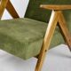 Fauteuil vintage vert olive modèle B-310, années 1970