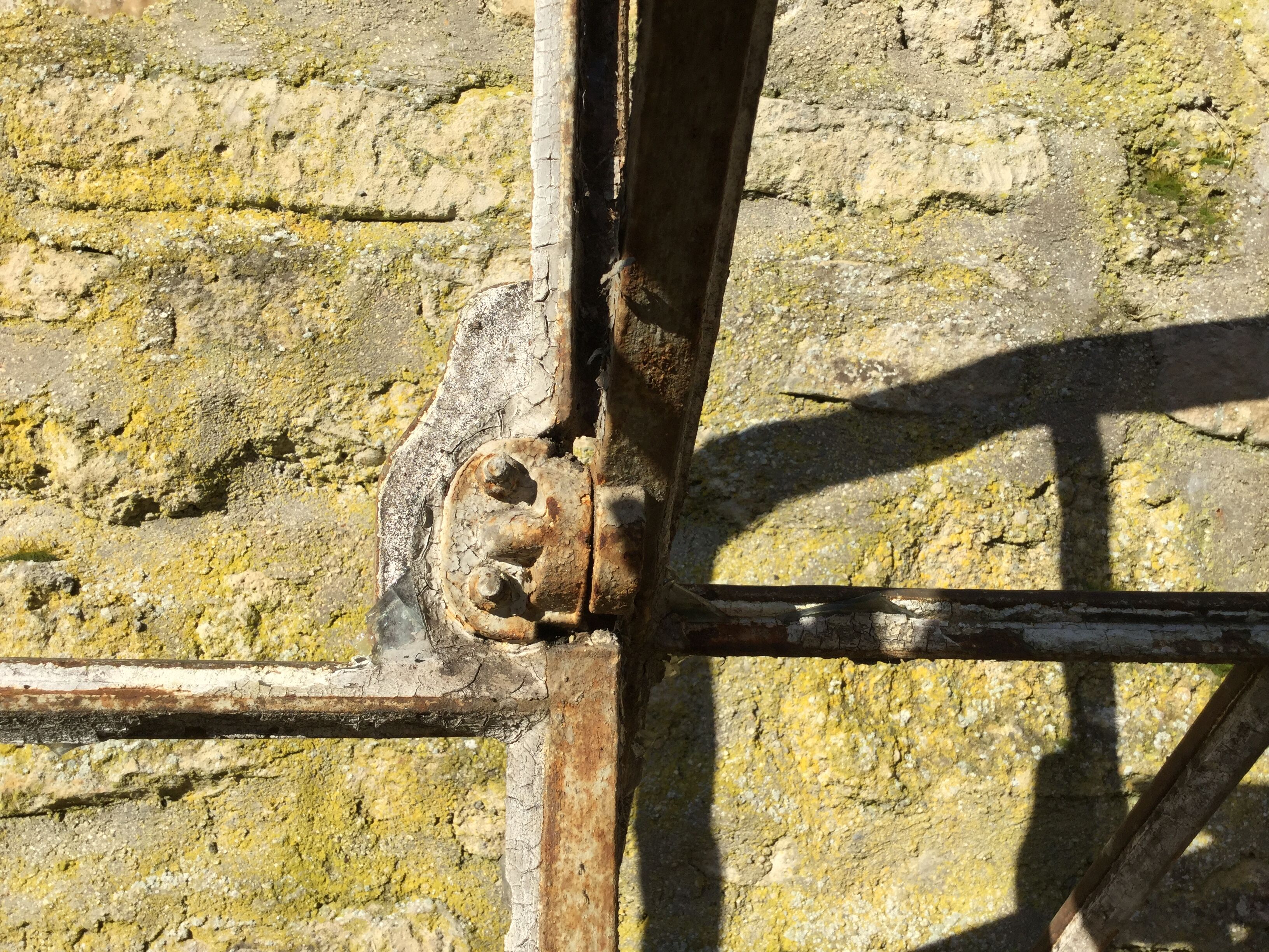 Former cast iron factory window