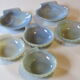 6 dishes with scallops in opaline from Arcopal in very good condition