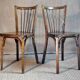Pair of Baumann bistro chairs n°53
