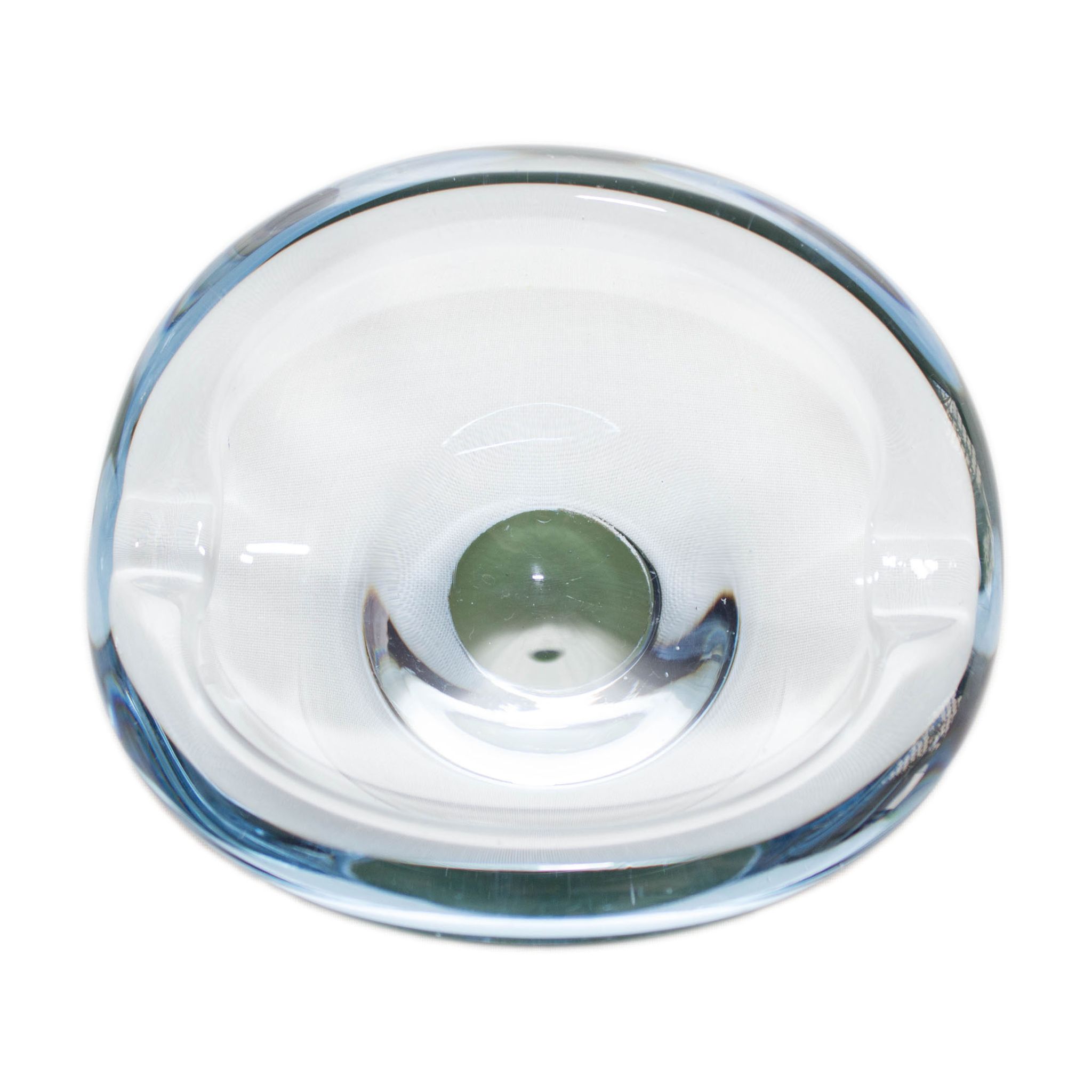 Aqua Ashtray by Per Lütken for Holmegaard, 1950 s