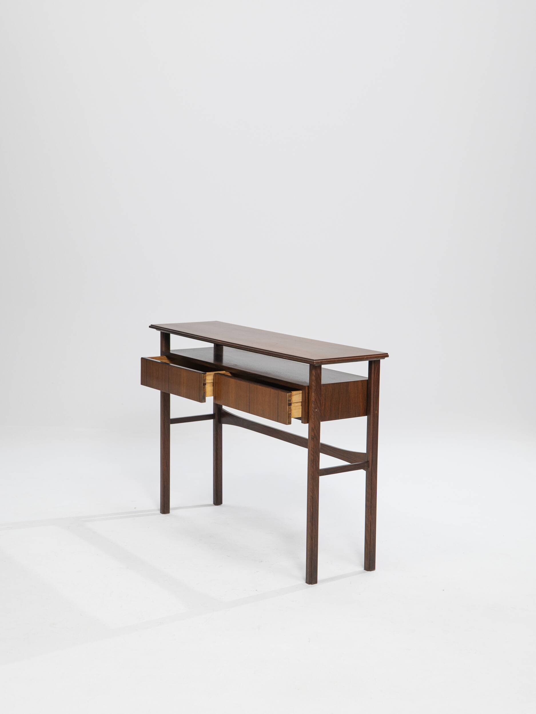 Palisander Scandinavian two-drawer Console, Denmark, 1960s