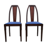Paire de chaises Maurice Dufrene palissandre de Rio Art déco 1876 1955