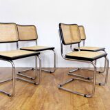 Set of 4 chairs Marcel Breuer B32 70s