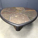 Paul Kingma attributed triangular coffee table, 1980s