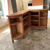 Vintage wooden corner shelf – chic country style