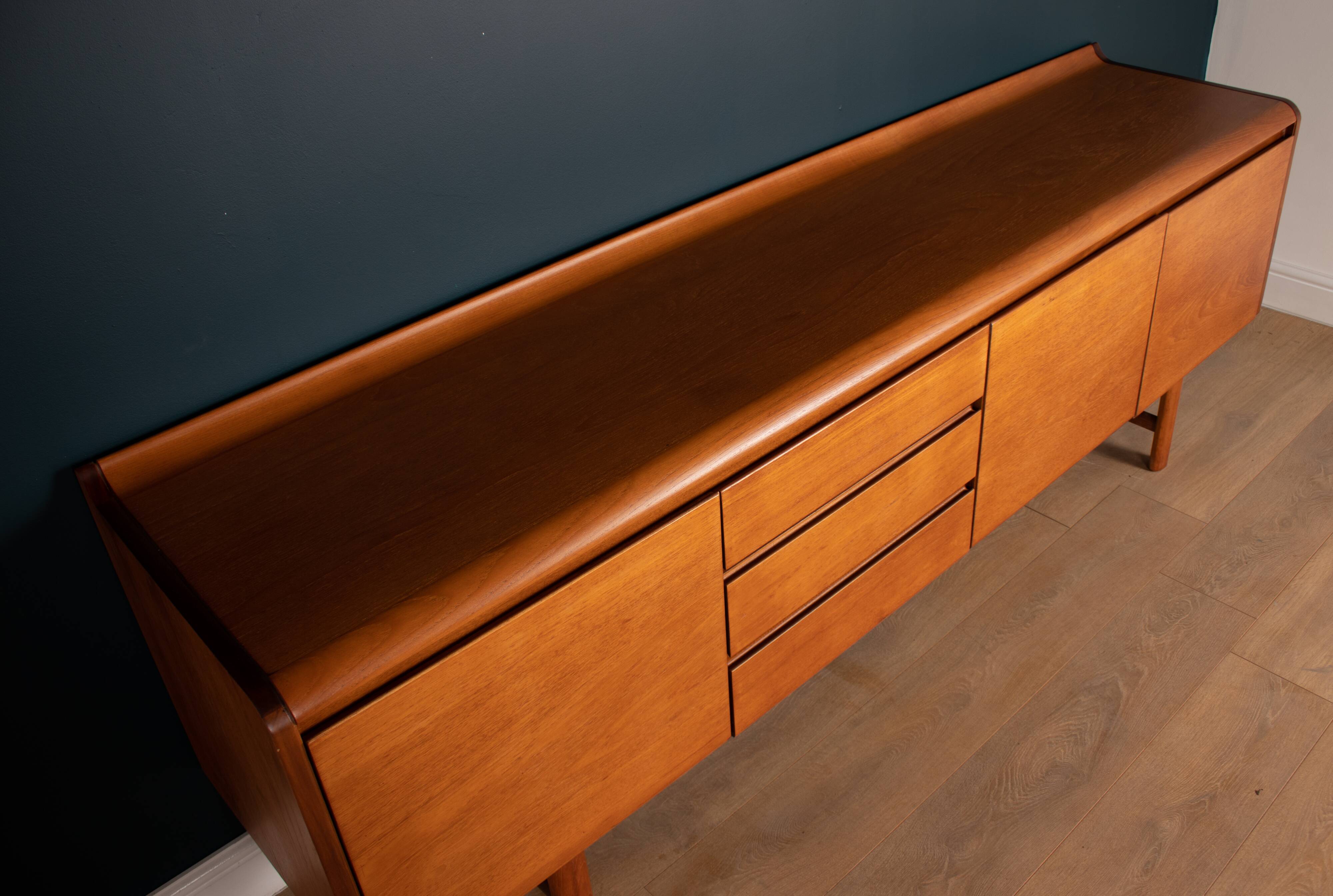 Restored Teak Retro 1960s Long White & Newton Petersfield Sideboard