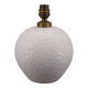 Pied de lampe en céramique blanche style Besnard, circa 1930
