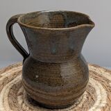 Pyrite stoneware pitcher vase