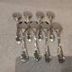 2 individual metal silver-plated sauce spoons by Christofle Marly