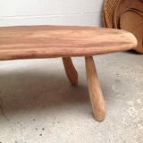 Tree trunk coffee table 1970