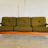 Canapé 3 personnes vintage rétro danois du milieu du siècle par Arne Wahl Iversen 1970