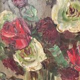 Small bouquet painted in oil