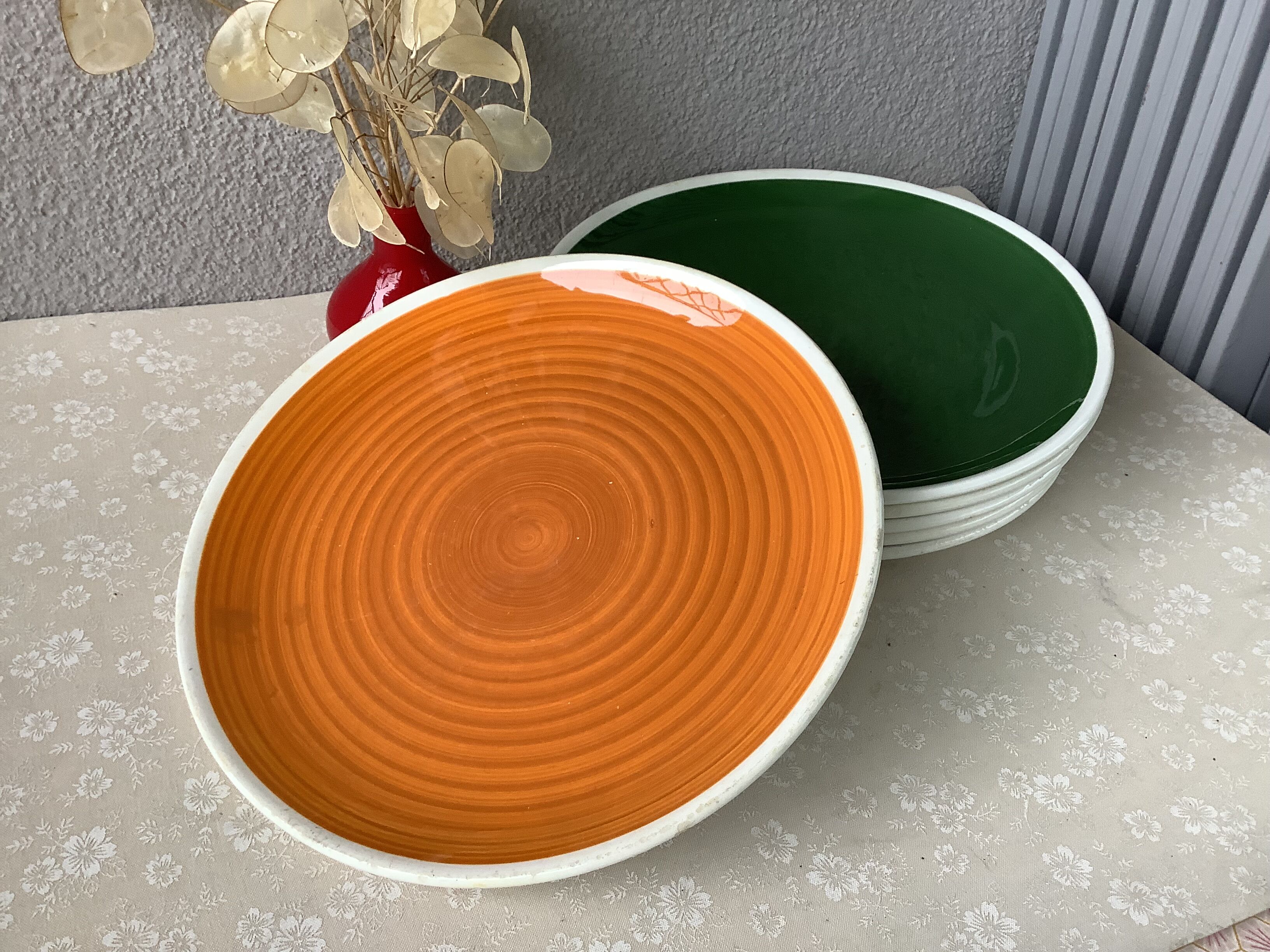 Ironstone plates SGV Hand Crafted Made in Italy