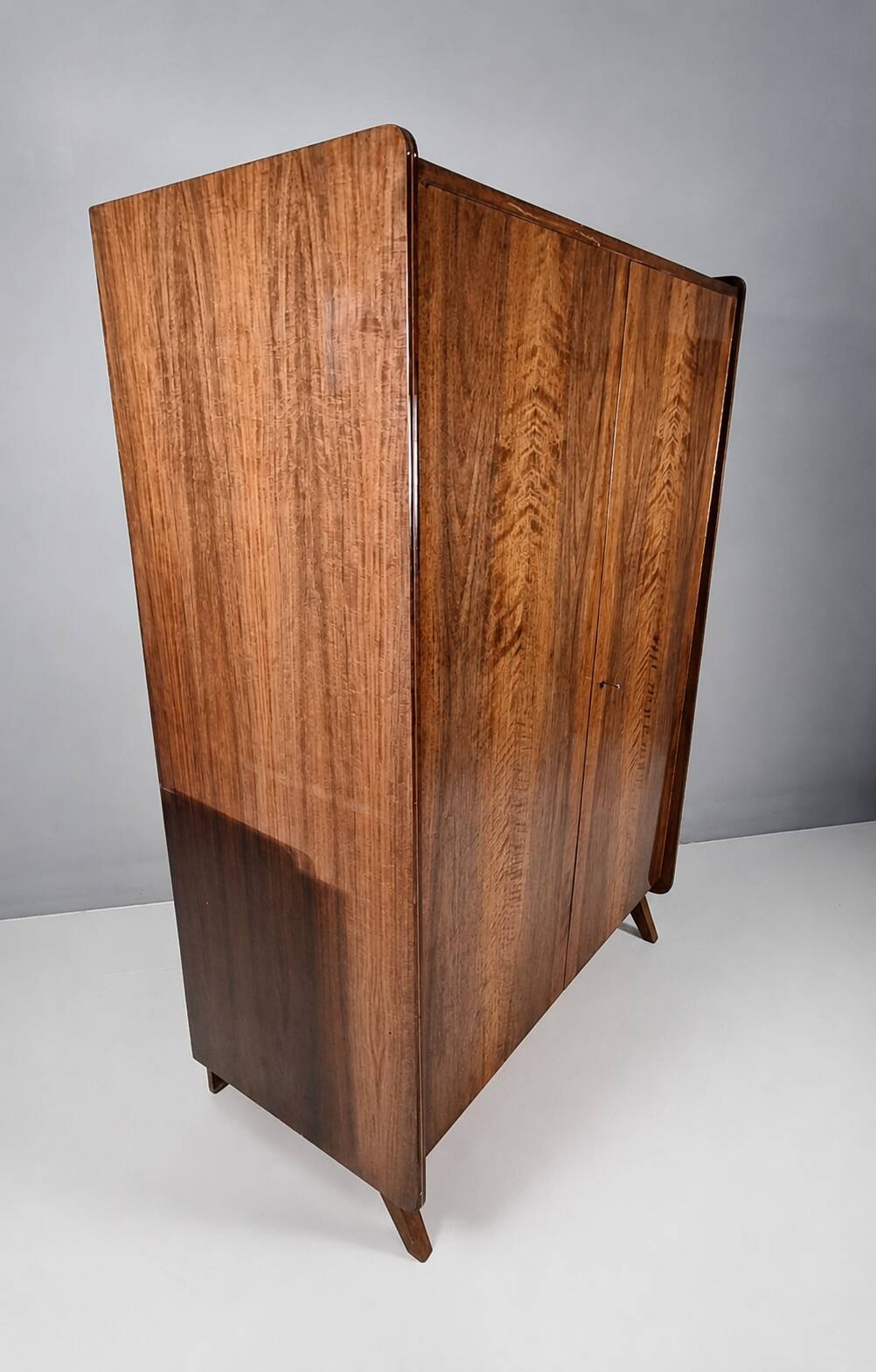Vintage Wardrobe in Walnut by Tatra Nabytok, 1970s