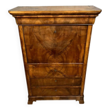 Louis Philippe period mahogany ogee desk circa 1830