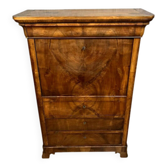 Louis Philippe period mahogany ogee desk circa 1830