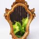 Antique Gilded Wood Mirror a Fronton Baroque Style